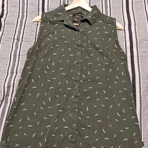 United By Blue, Sage Collared Tank